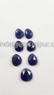 Blue Sapphire Rose Cut Slices